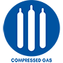 Compressed Gas Icon with text